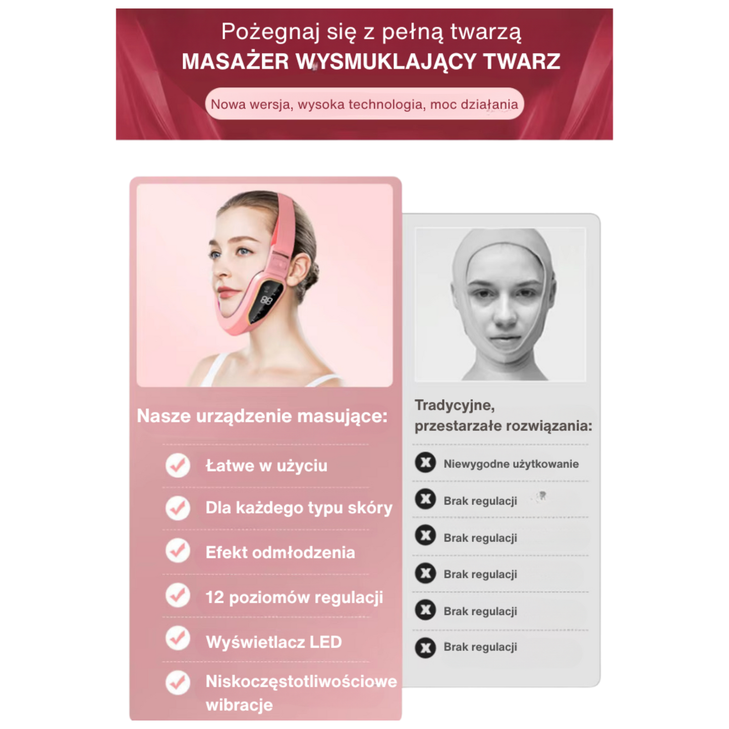 ANLAN™ Wielofunkcyjny Masażer Ultrasoniczny Na Podwojny Podbródek